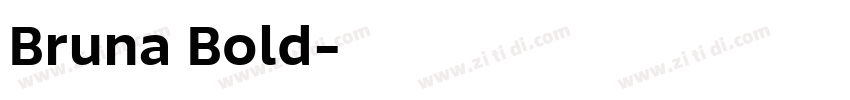 Bruna Bold字体转换